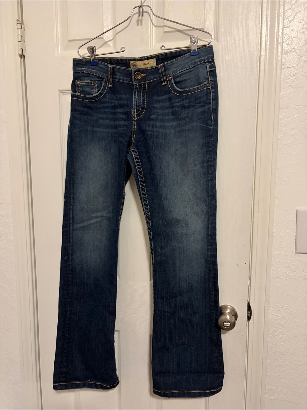 BKE Women's Dark Blue Flare Jeans